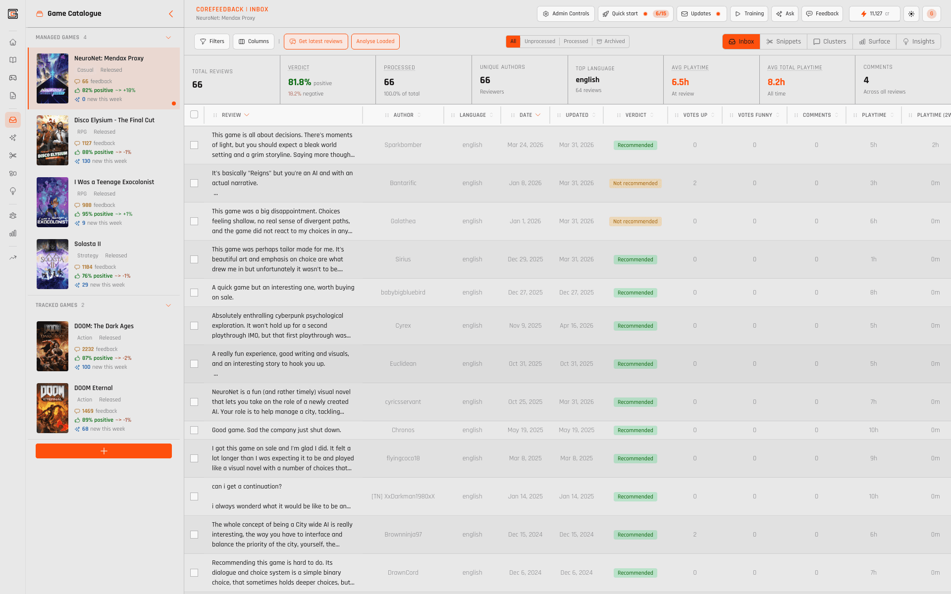 How GameDataCore compounds — ONE EVIDENCE ENGINE