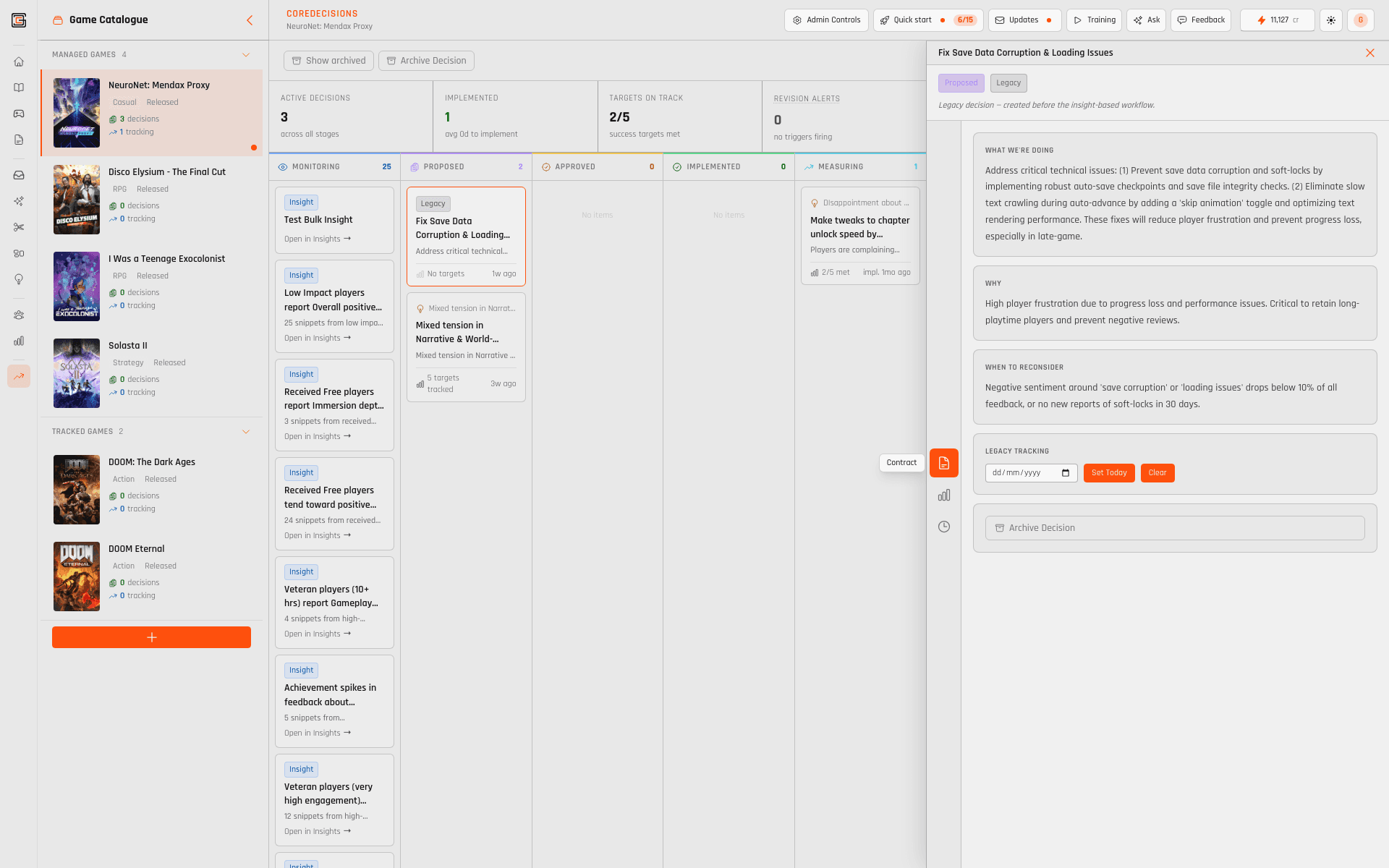 CoreDecisions — CONFIDENCE WITHOUT EVIDENCE — IS JUST LOUD MANAGEMENT. — Record the decision
